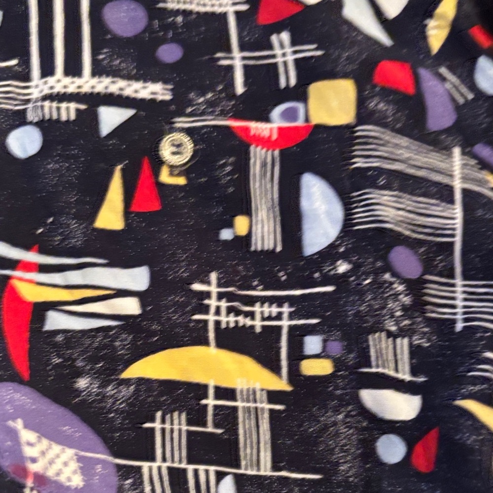 Vintage Alan Stuart Abstract Patterned Casual Shi… - image 9